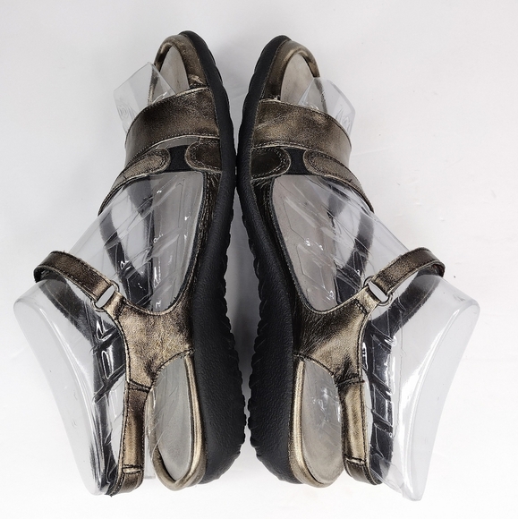 Naot Etera Gold Leather Women's Open Toe Casual Walking Strappy Sandals - Picture 4 of 12